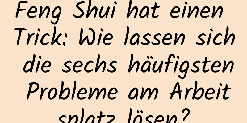 Feng Shui hat einen Trick: Wie lassen sich die sechs häufigsten Probleme am Arbeitsplatz lösen?