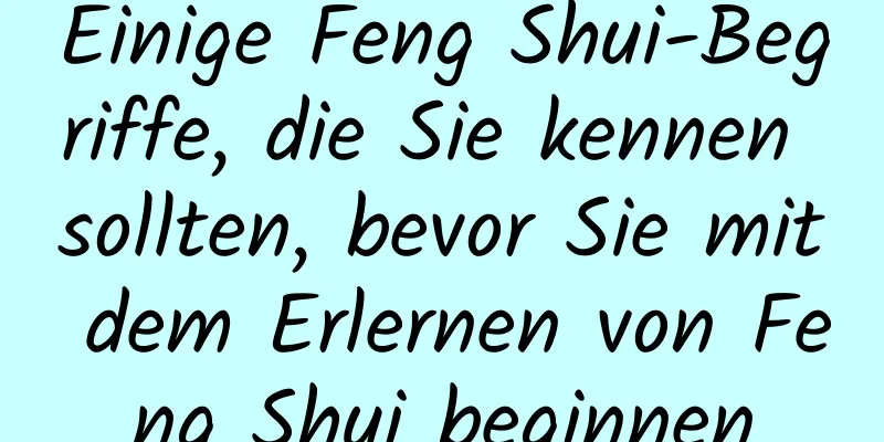 Einige Feng Shui-Begriffe, die Sie kennen sollten, bevor Sie mit dem Erlernen von Feng Shui beginnen